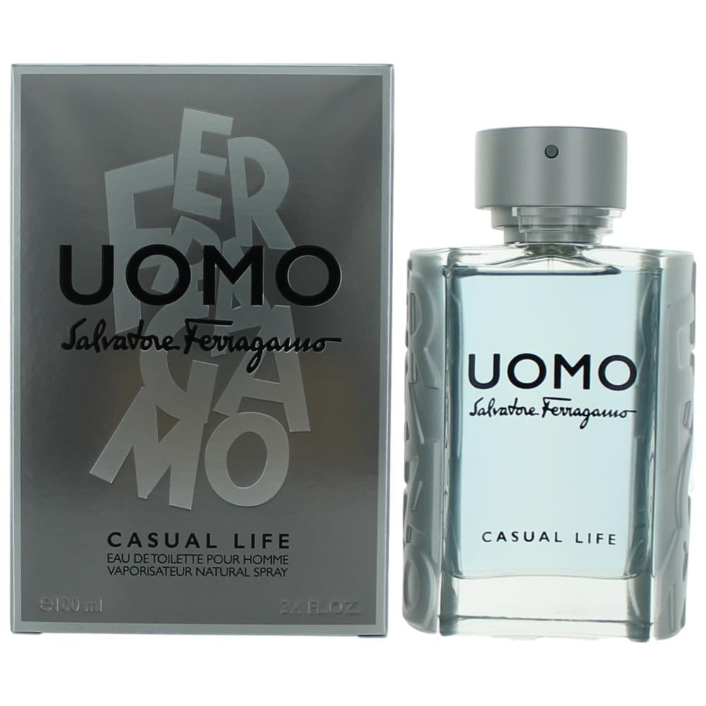 SALVATORE FERRAGAMO "UOMO CASUAL LIFE" 3.4OZ EDT SPR MEN