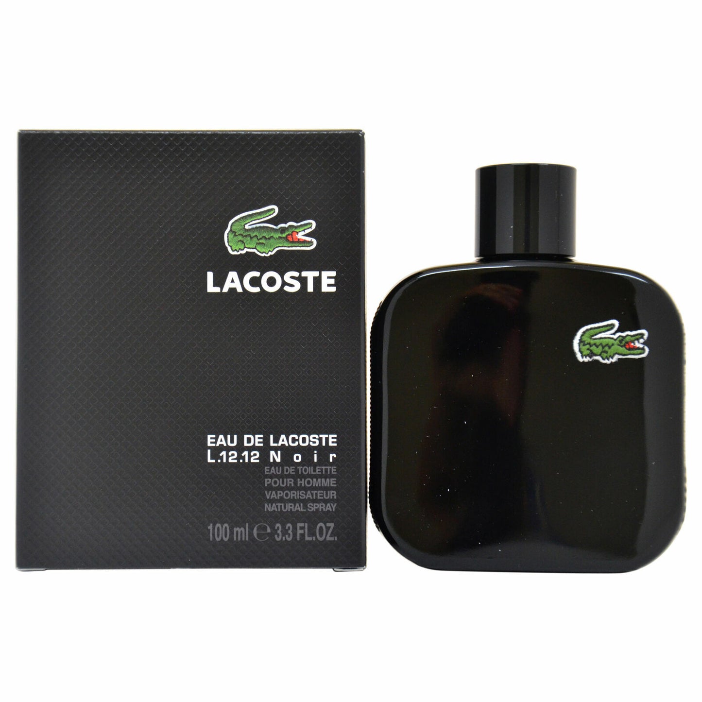 LACOSTE NEGRO L.12.12 NOIR 3.3OZ EDT SPR MEN