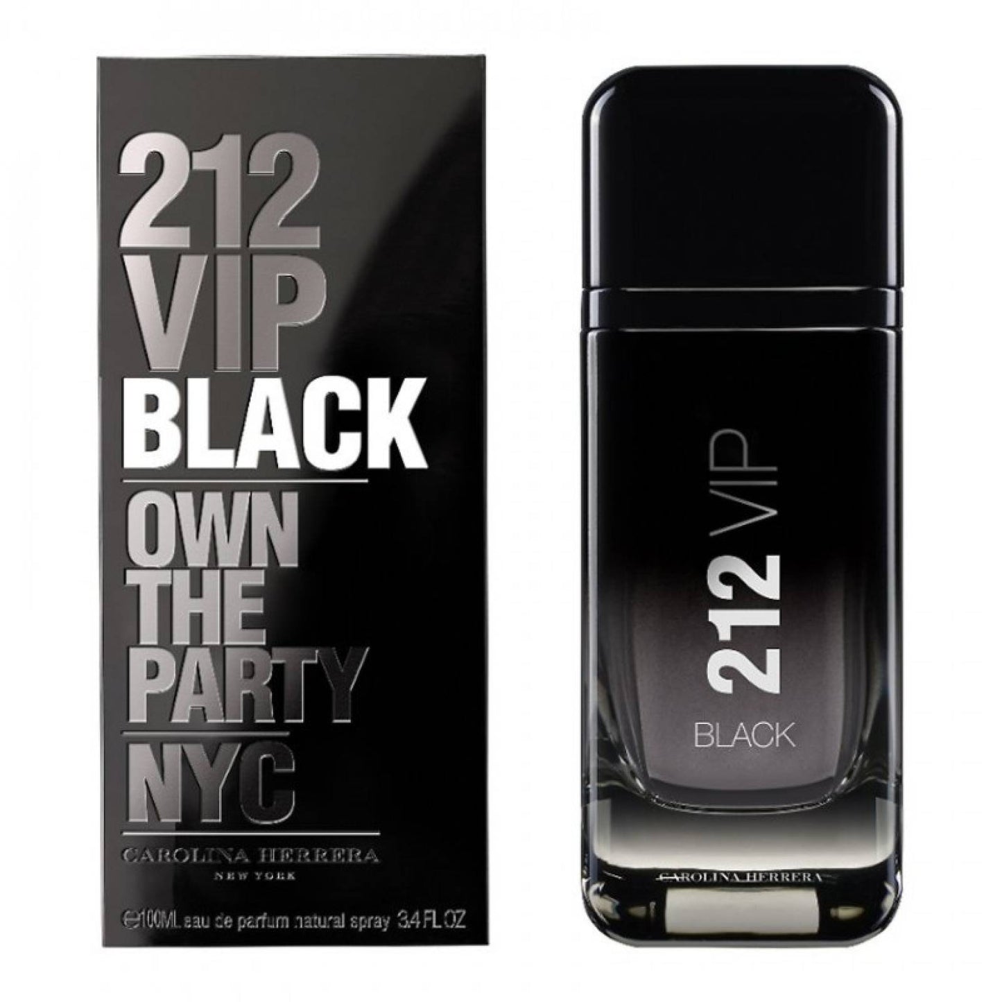 CAROLINA HERRERA "212 VIP BLACK" 3.4OZ EDT SPR MEN