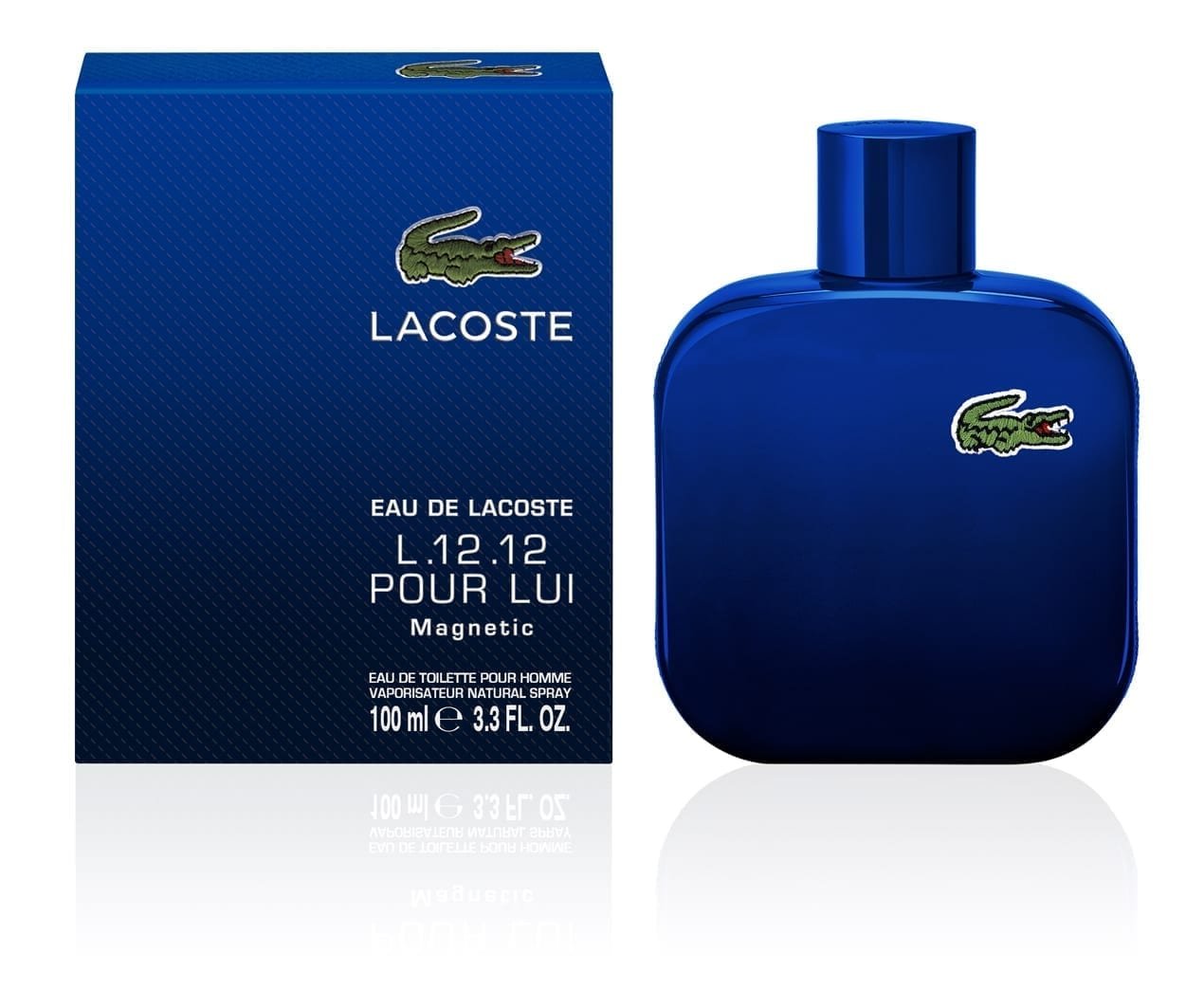 LACOSTE L.12.12 "POUR LUI MAGNETIC" 3.3OZ EDT SPR MEN