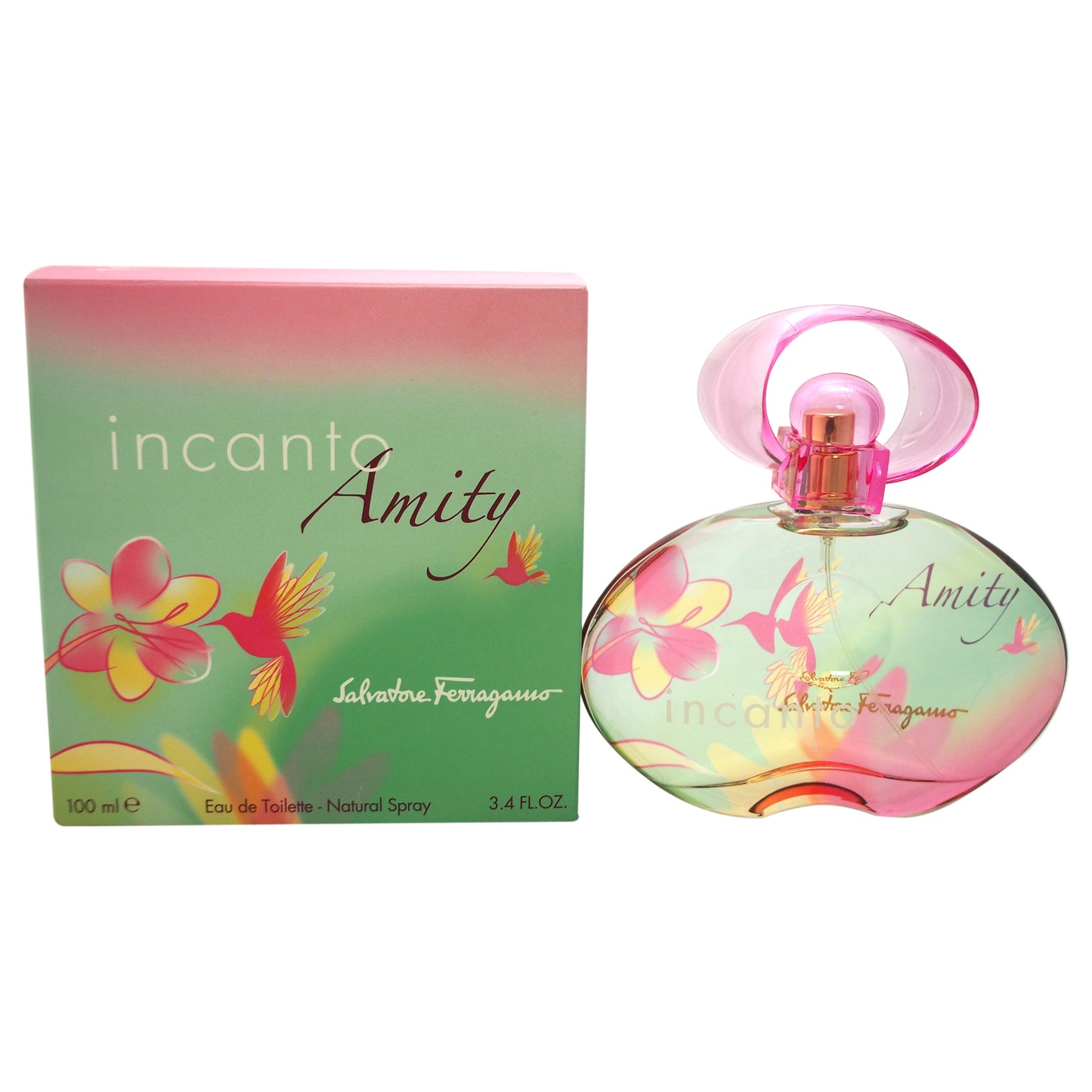 SALVATORE FERRAGAMO "INCANTO AMITY" 3.4OZ EDT SPR WOMEN *******